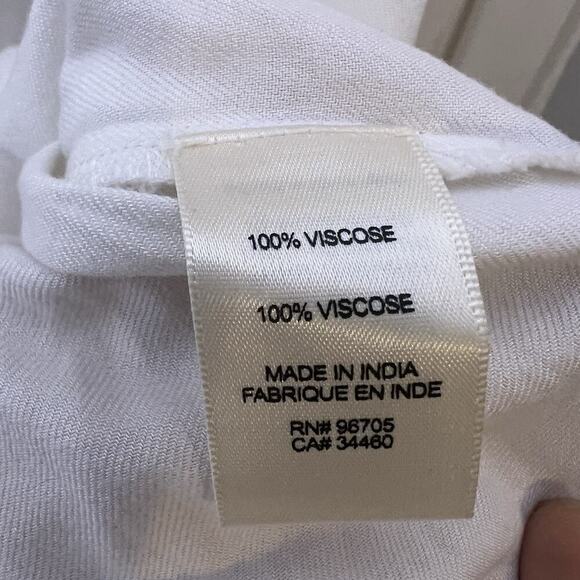 NWT Rebecca Taylor Long Sleeve Twill Blouse Sz S White - Picture 16 of 16